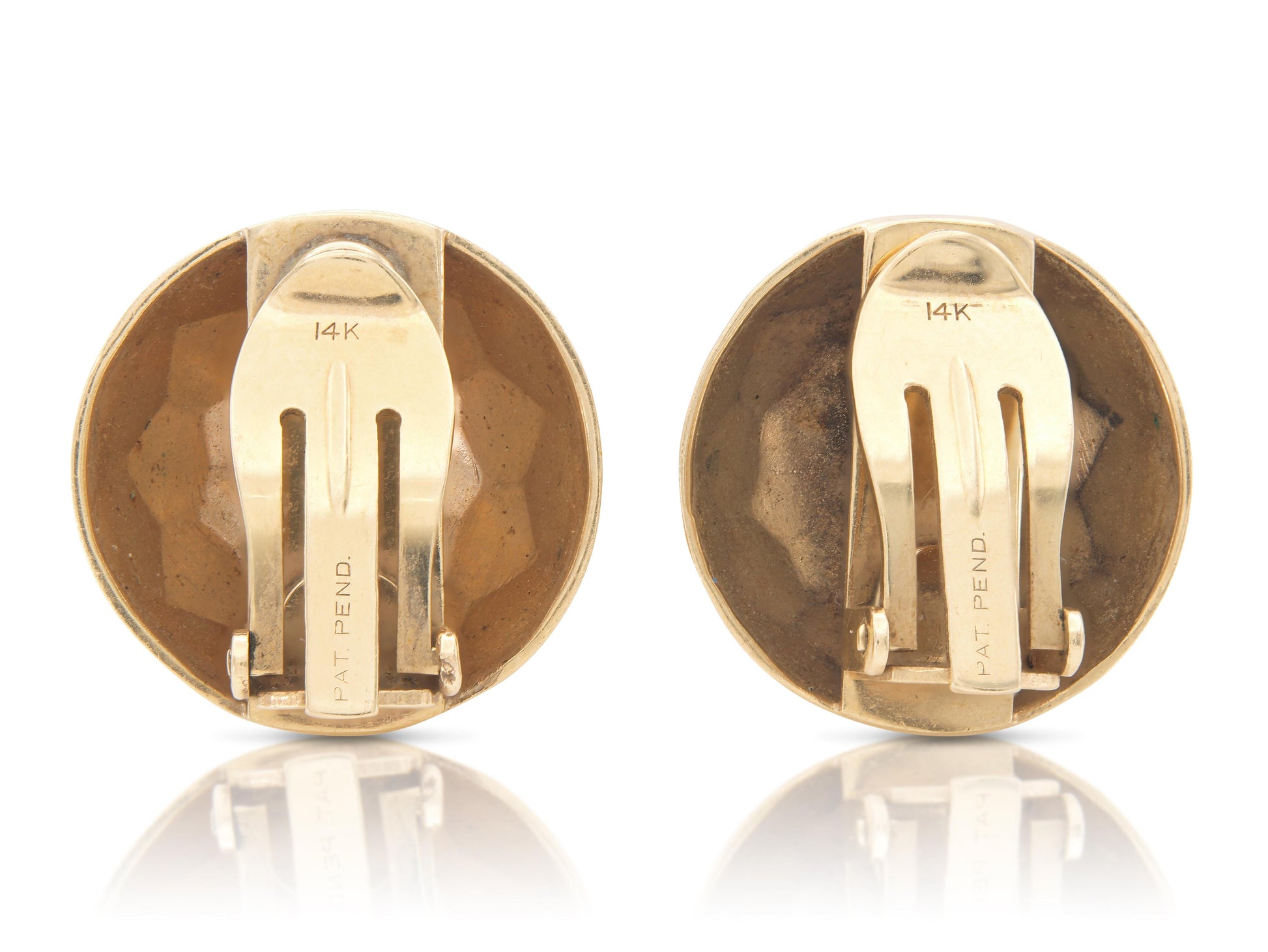 Vintage 1980s Gold Disco Ball Earrings