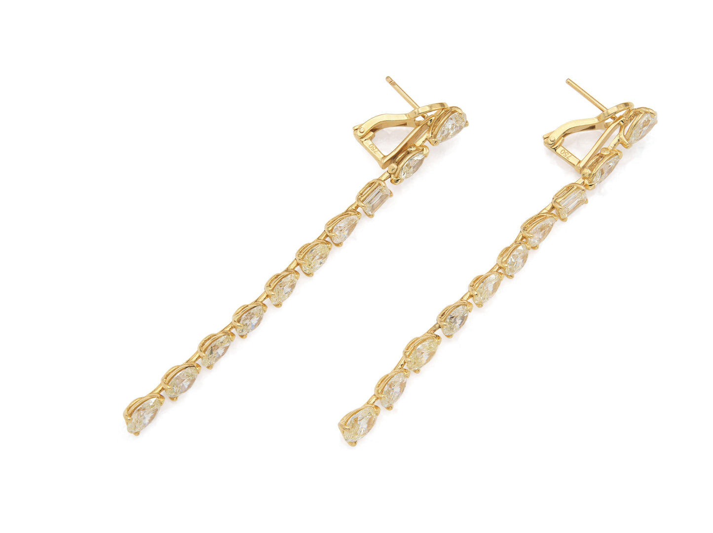 14.00 Carat Diamond Dangle Earrings