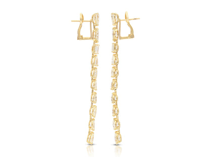 14.00 Carat Diamond Dangle Earrings