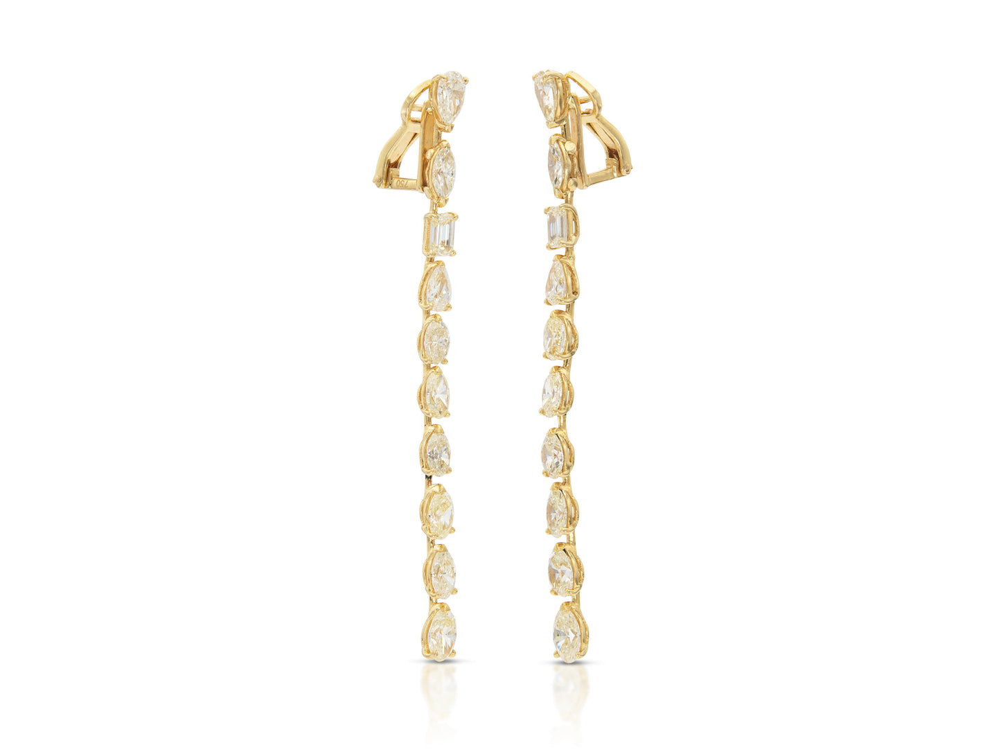 14.00 Carat Diamond Dangle Earrings