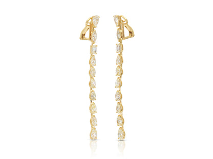 14.00 Carat Diamond Dangle Earrings