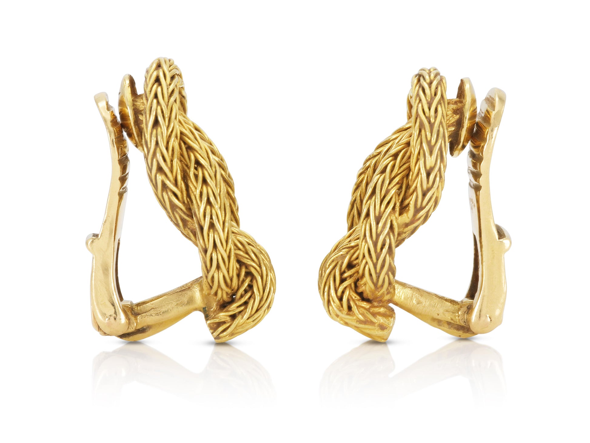 Lalaounis Gold Hercules Knot Earrings