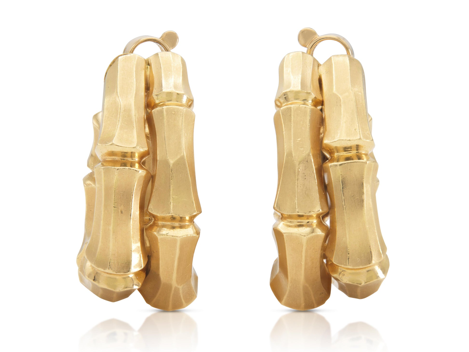 Vintage 1990s Cartier Bamboo Earrings