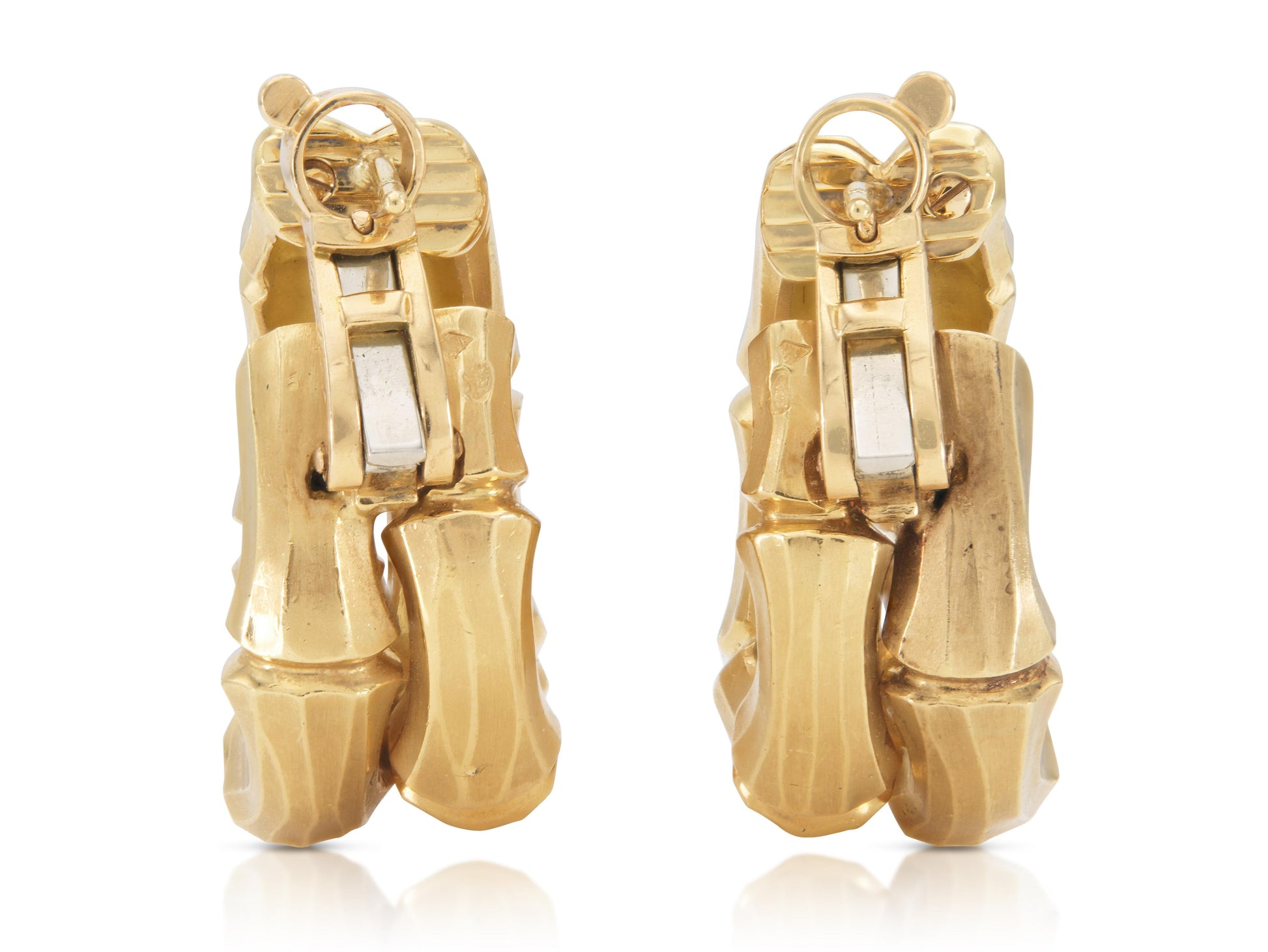 Vintage 1990s Cartier Bamboo Earrings