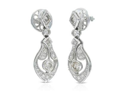 1.30 Carat Diamond Dangle Earrings