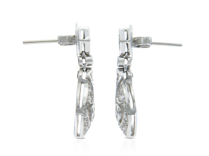 1.30 Carat Diamond Dangle Earrings