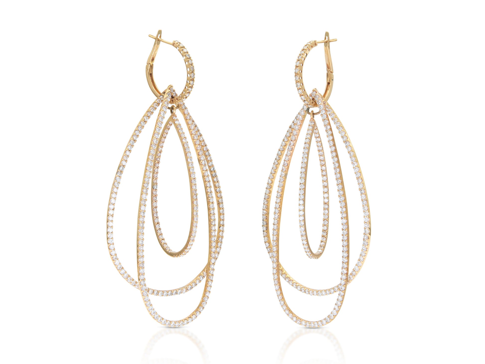 5.20 Carat Diamond Detachable Dangle Earrings