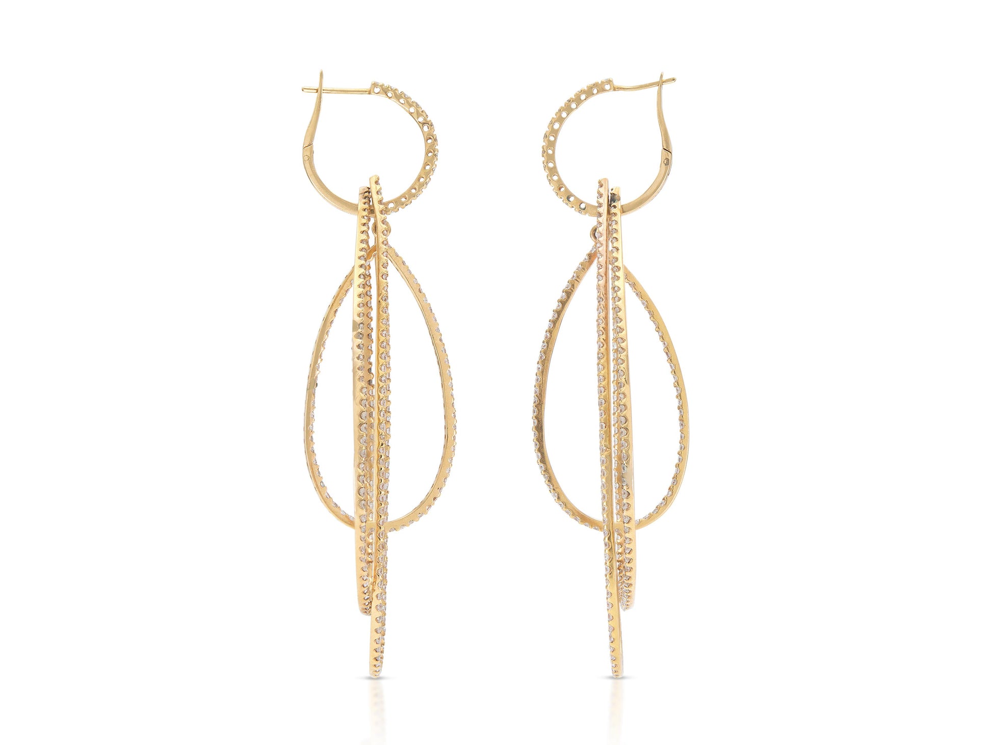 5.20 Carat Diamond Detachable Dangle Earrings
