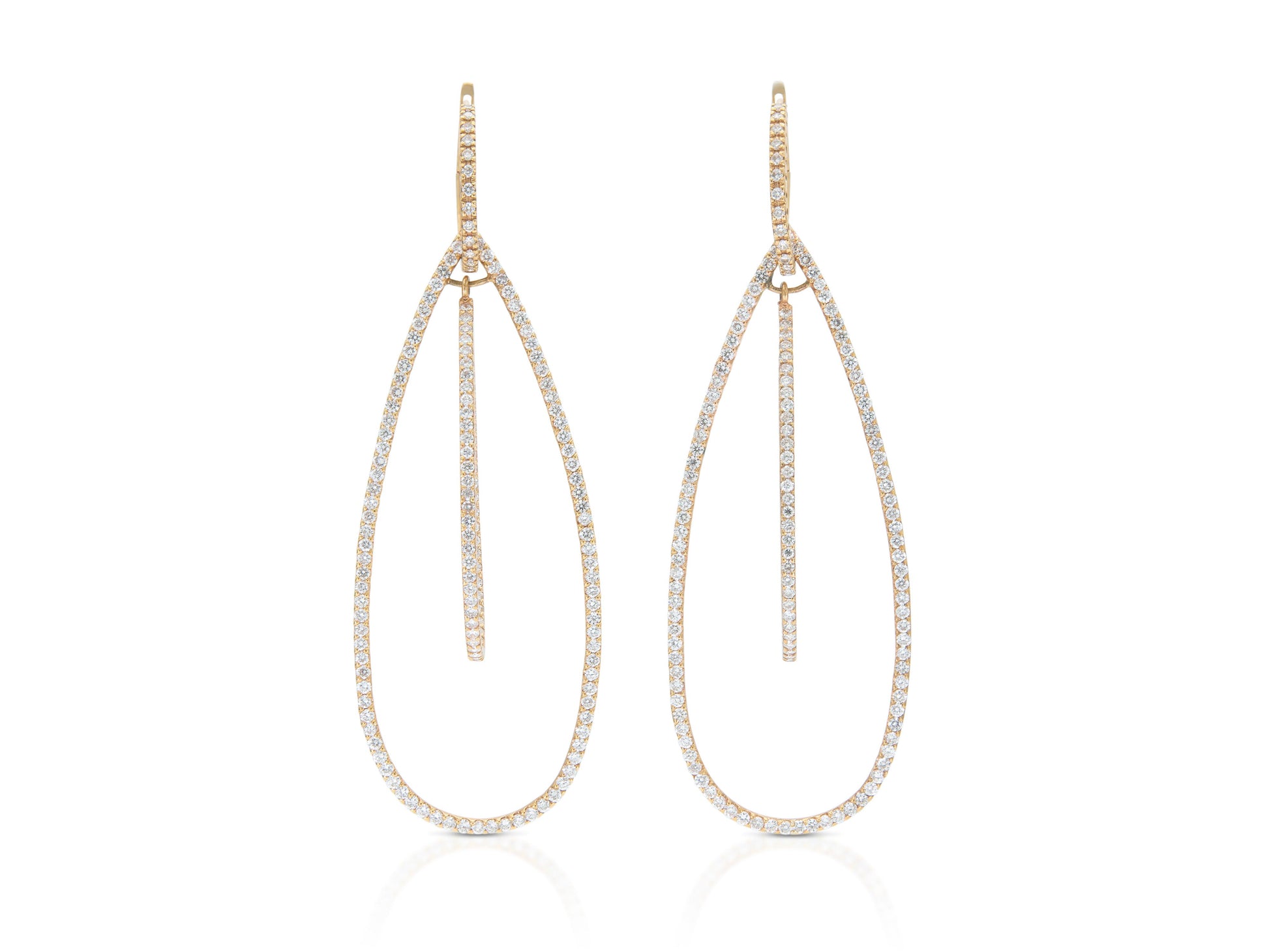 5.20 Carat Diamond Detachable Dangle Earrings