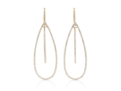 5.20 Carat Diamond Detachable Dangle Earrings