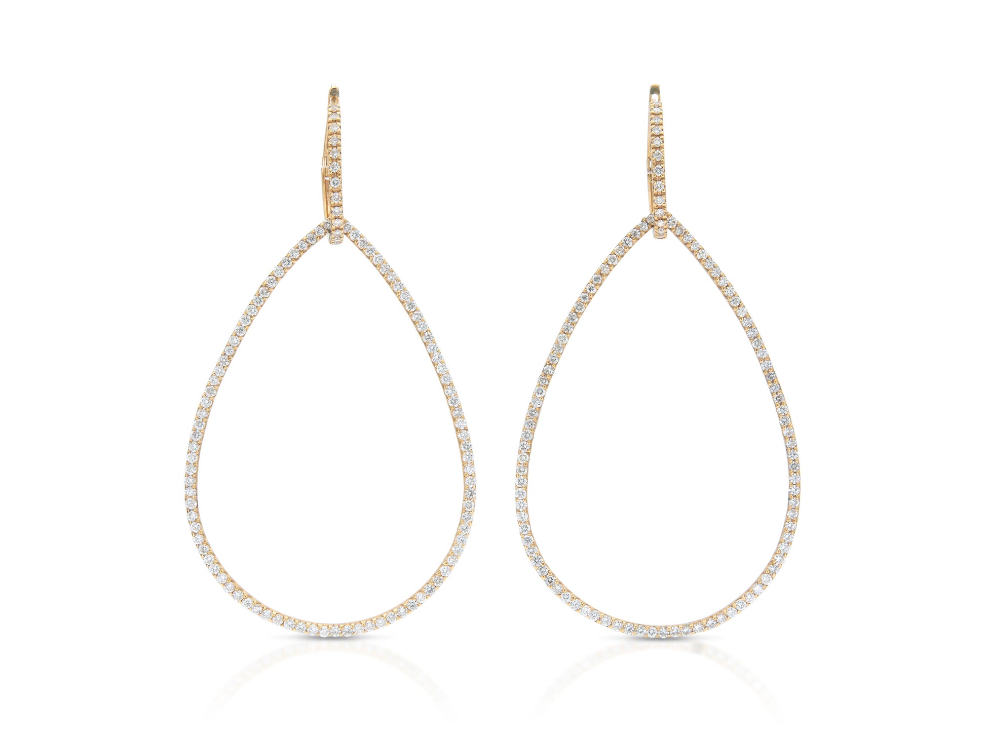 5.20 Carat Diamond Detachable Dangle Earrings