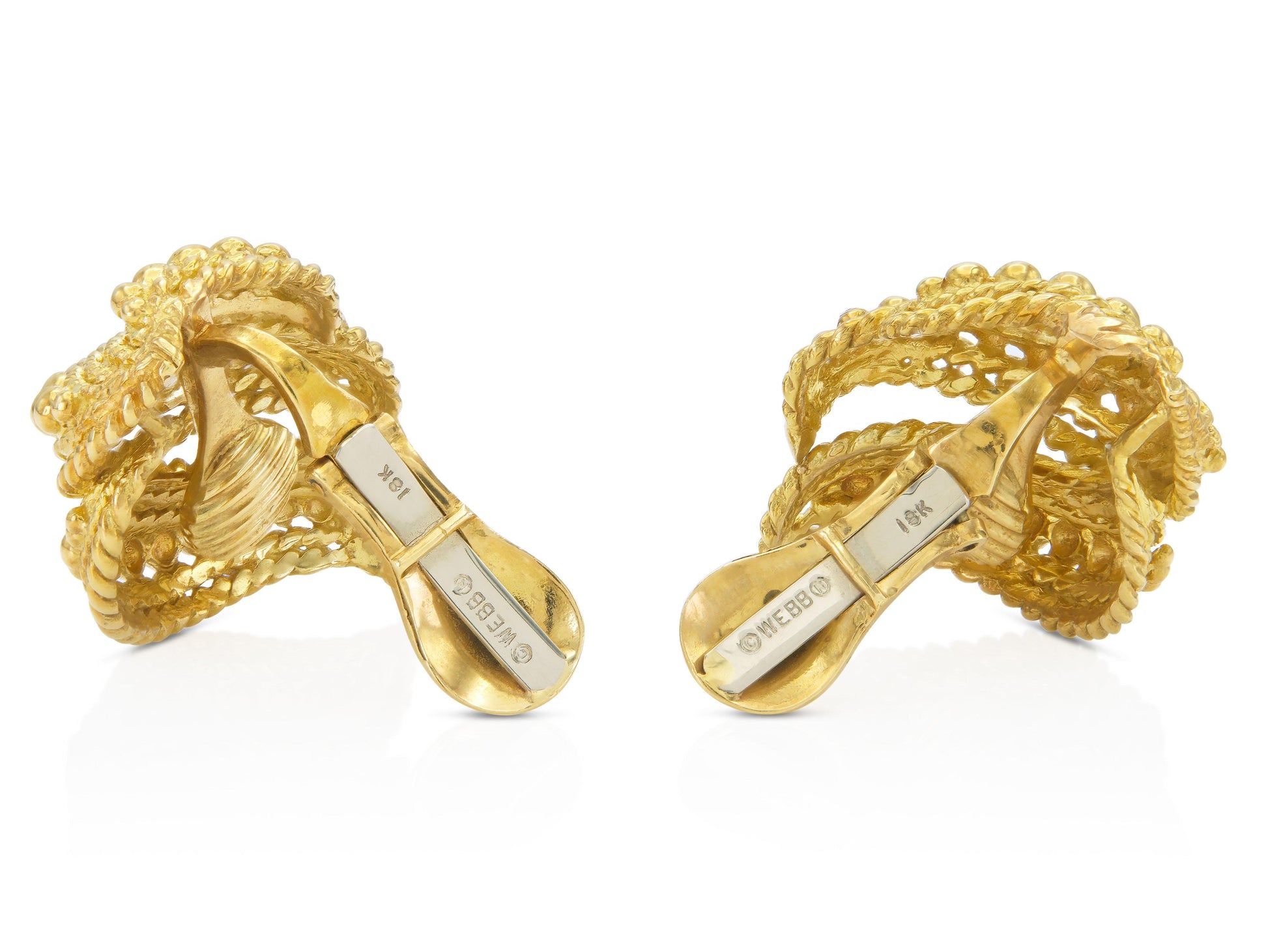 Vintage 1950s David Webb Gold Earrings