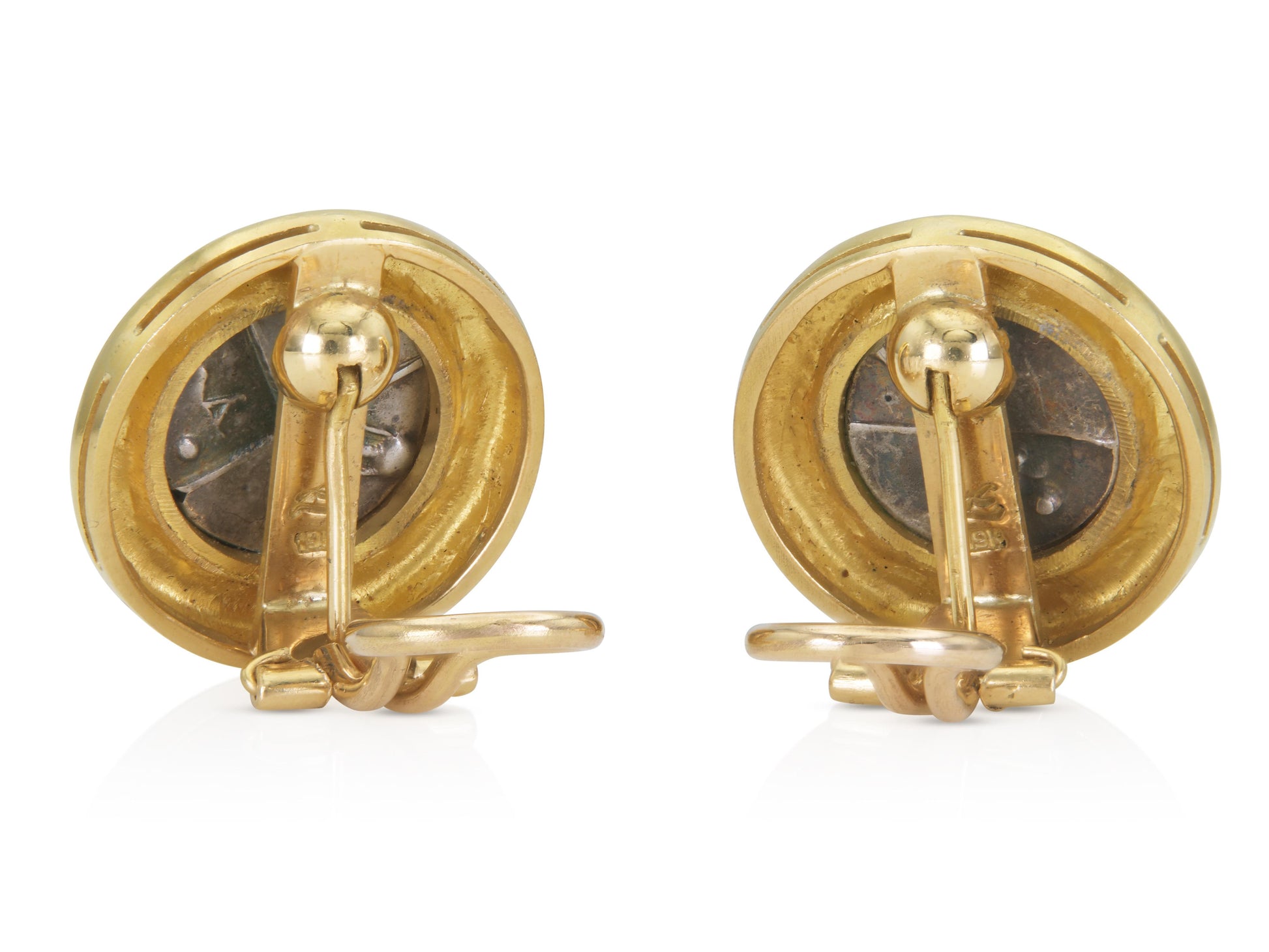 Elizabeth Locke Ancient Greek Lion Coin Earrings