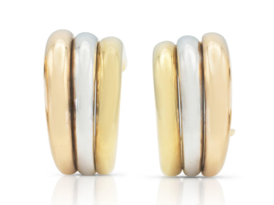 Vintage 1990s Cartier Trinity Hoop Earrings