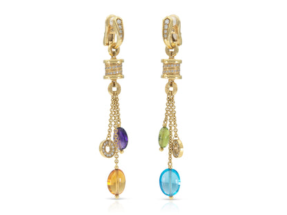 Bvlgari B.Zero1 Multi-Gem Dangle Earrings