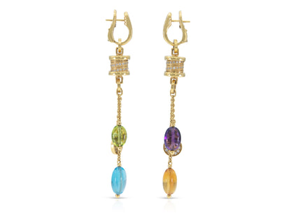 Bvlgari B.Zero1 Multi-Gem Dangle Earrings