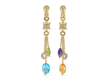 Bvlgari B.Zero1 Multi-Gem Dangle Earrings