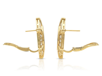 Vintage 1970s Bvlgari Monete Coin Earrings with Diamonds