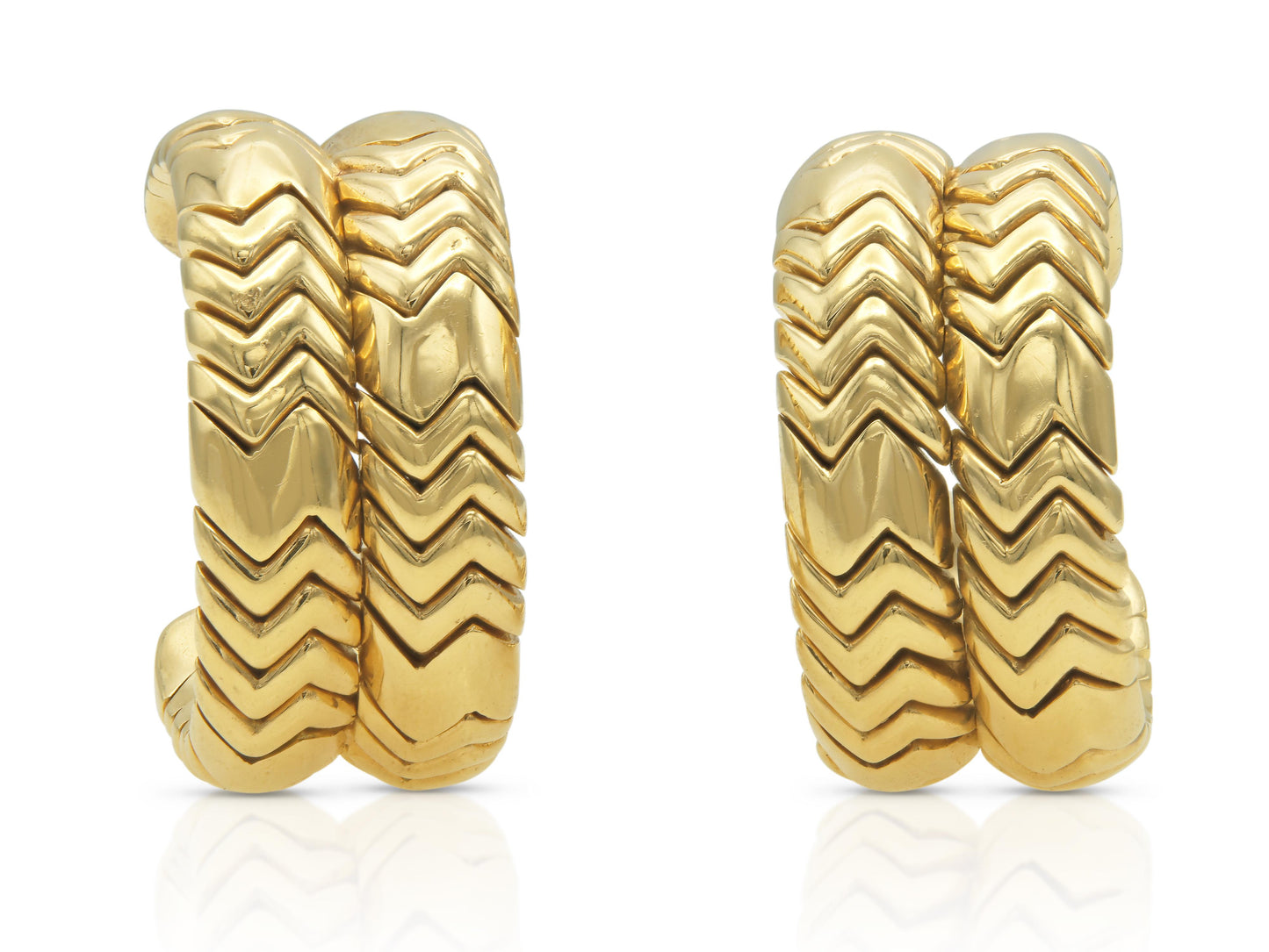 Bvlgari Spiga Hoop Earrings