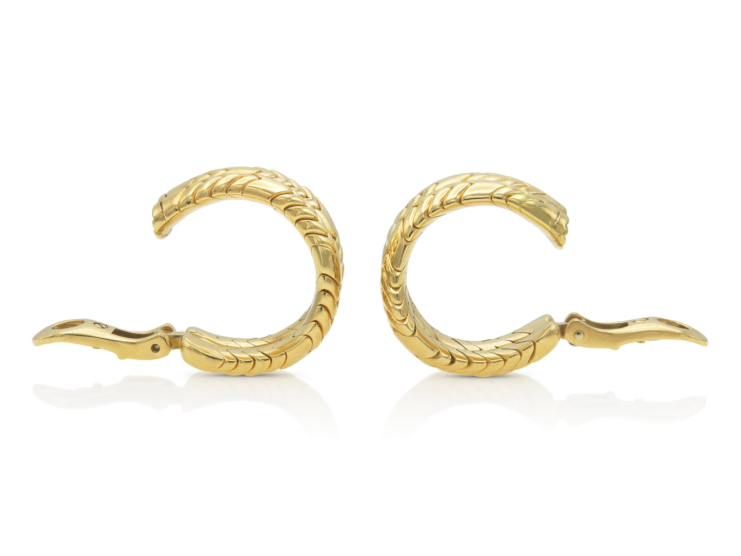 Bvlgari Spiga Hoop Earrings