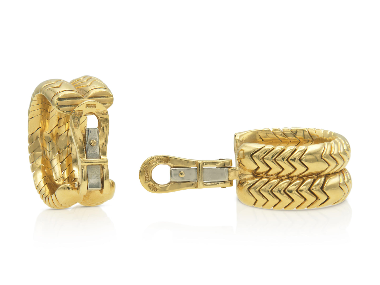 Bvlgari Spiga Hoop Earrings