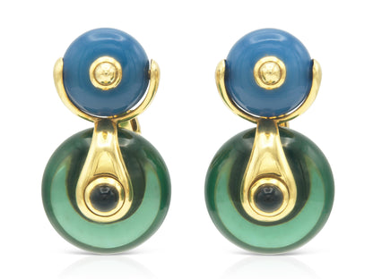 Vintage 1980s Marina B Cardan Earrings
