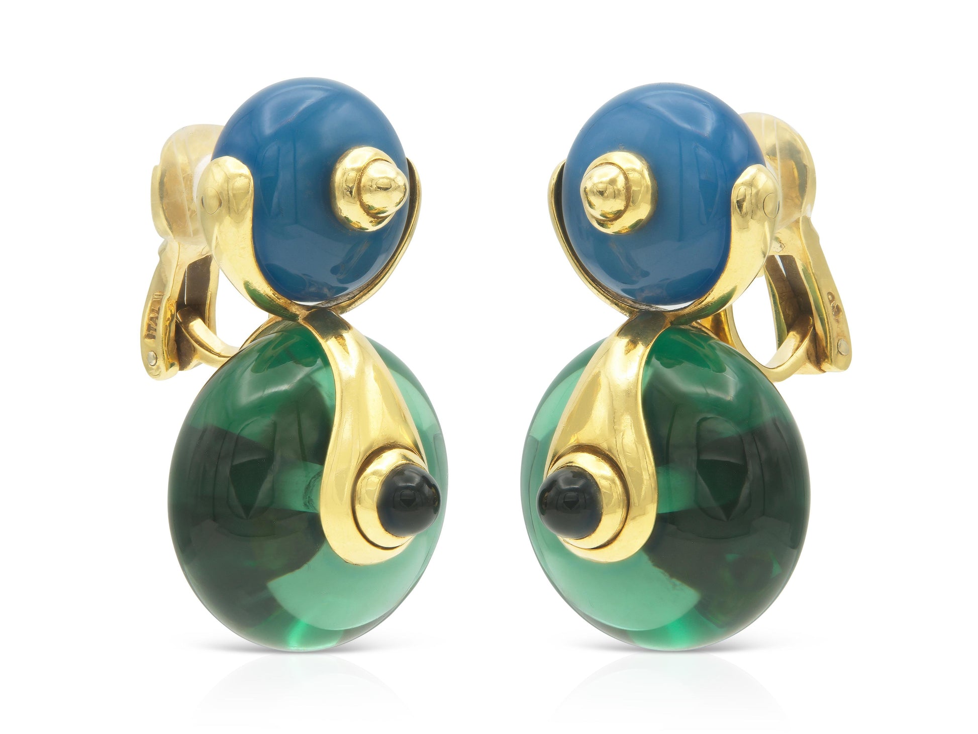 Vintage 1980s Marina B Cardan Earrings