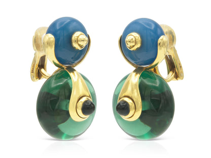 Vintage 1980s Marina B Cardan Earrings