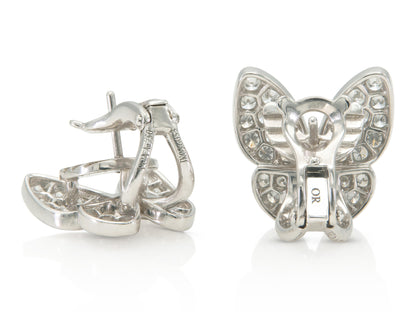 Van Cleef & Arpels Diamond Butterfly Earrings