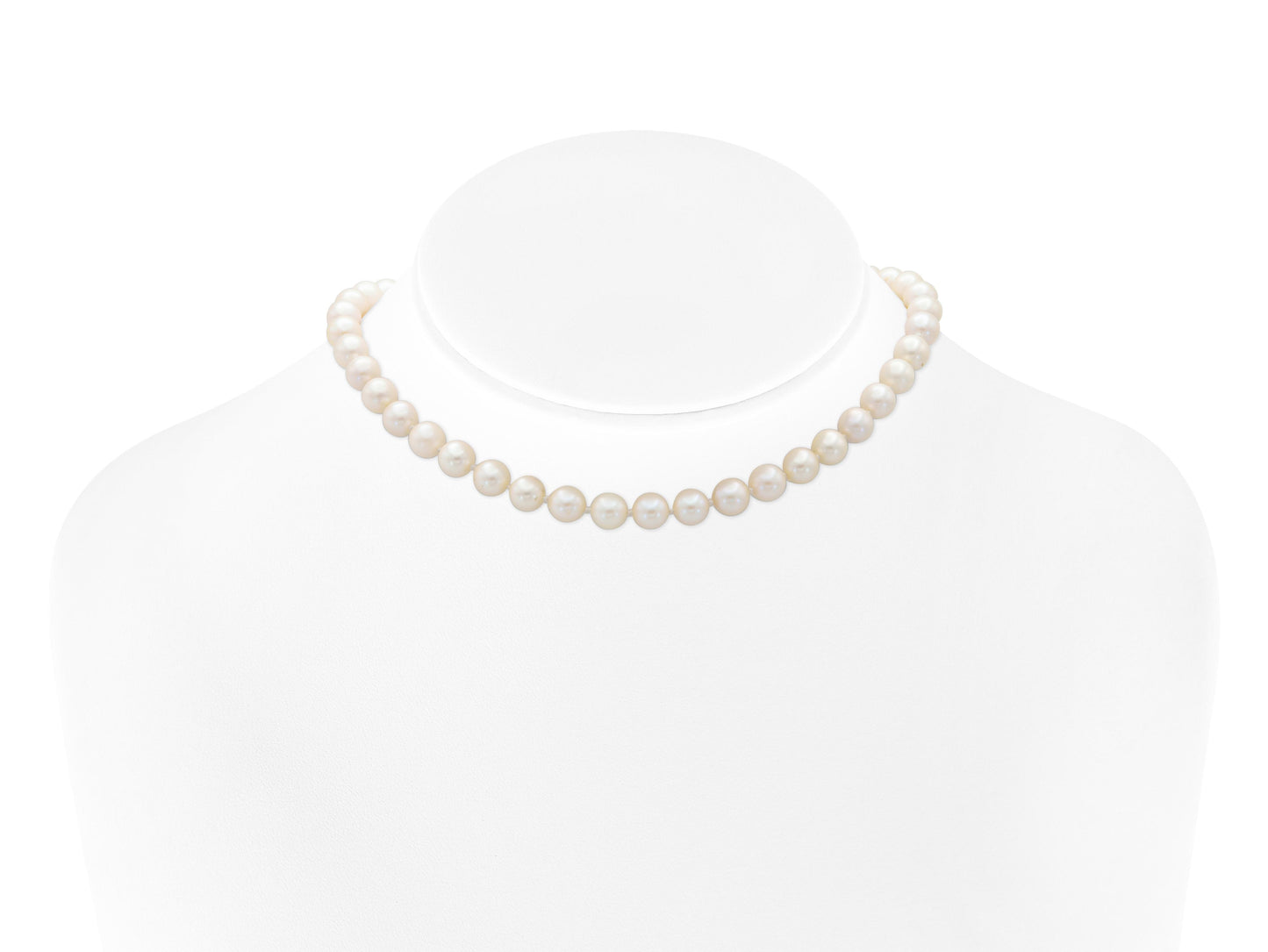 Vintage 1960s Pearl Necklace with Tourmaline, Aquamarine, and Diamonds