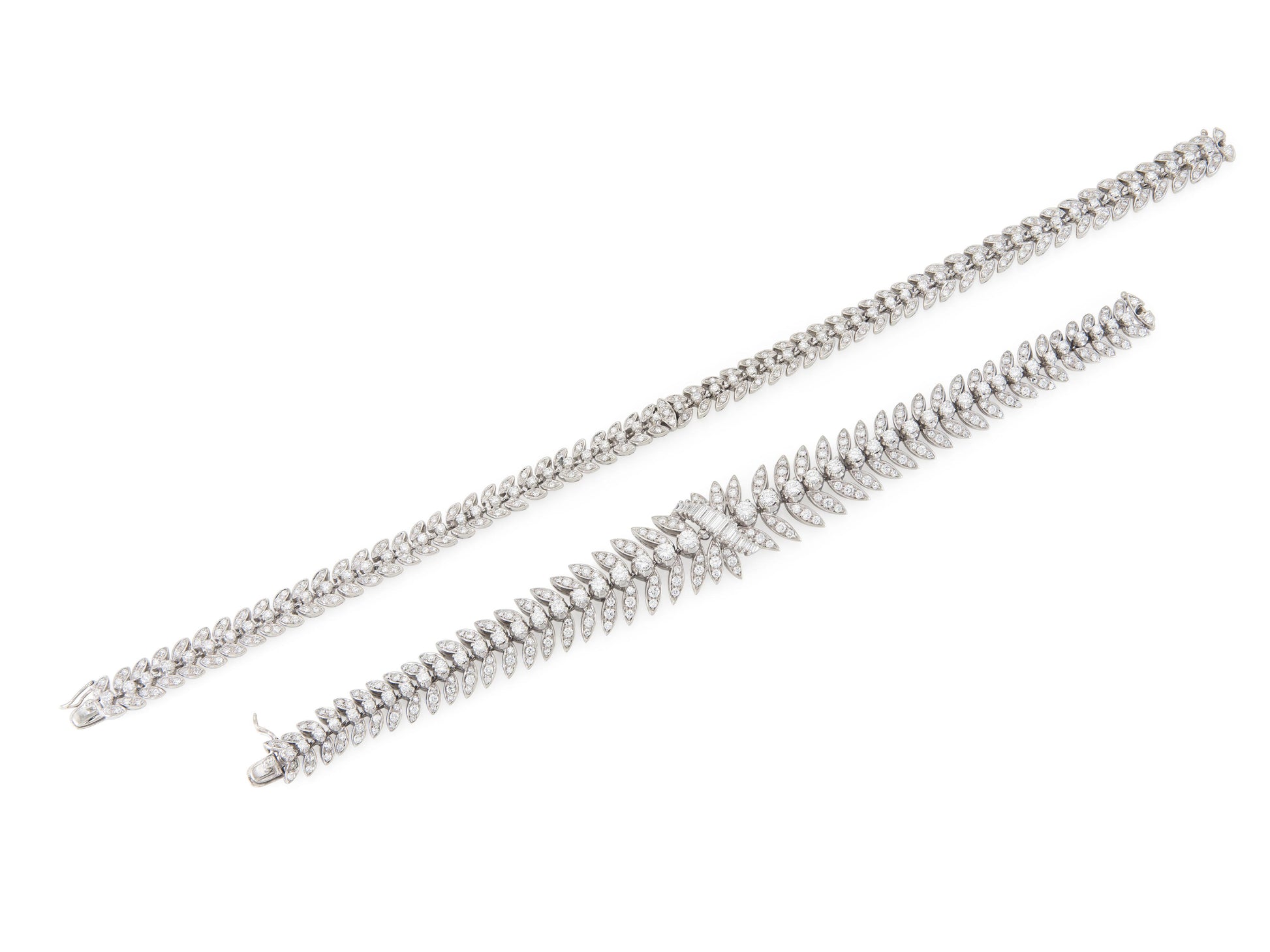 Vintage 1950s 15.00 Carat Diamond Necklace