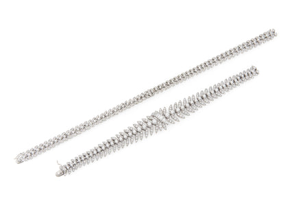 Vintage 1950s 15.00 Carat Diamond Necklace
