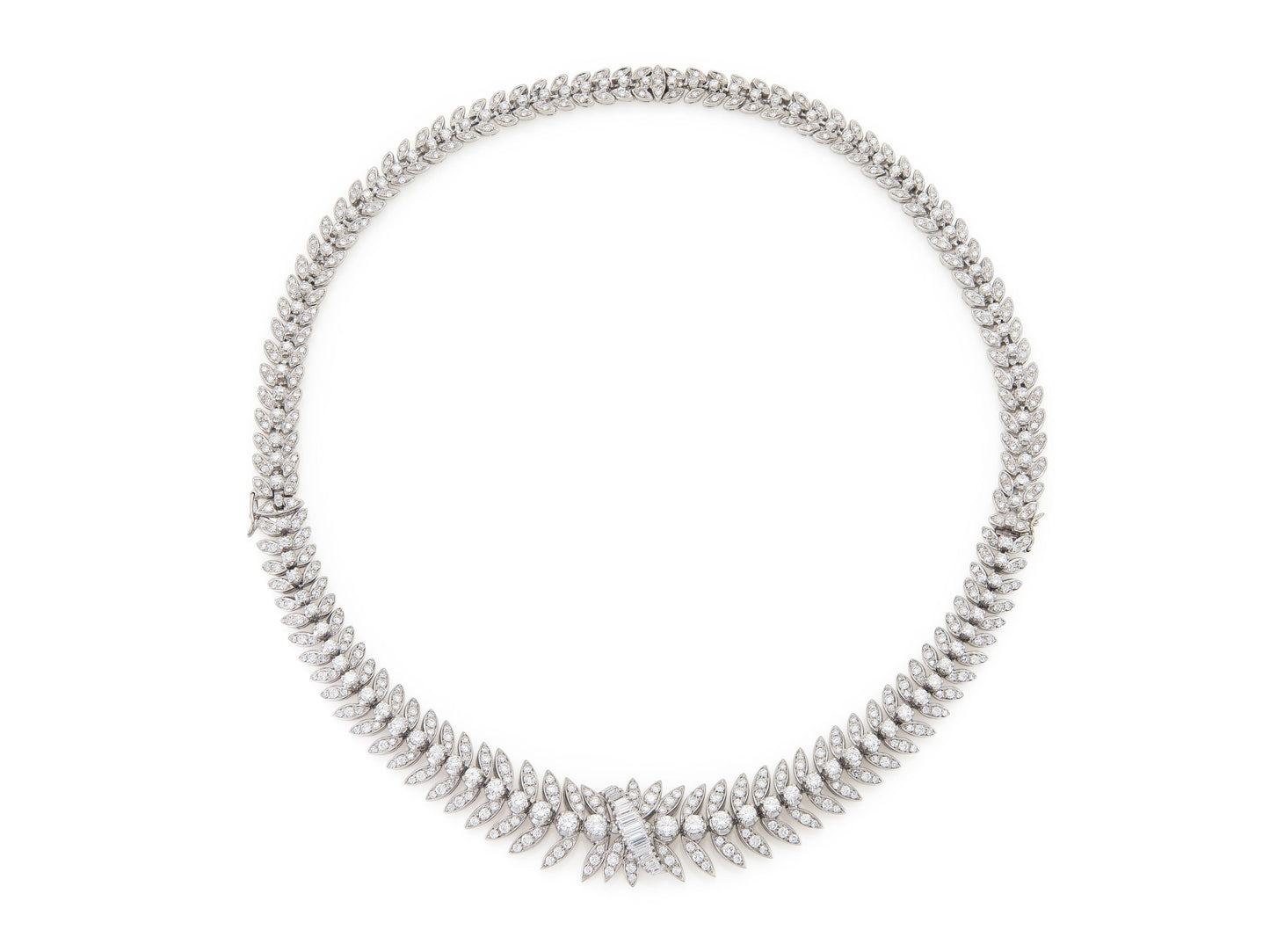 Vintage 1950s 15.00 Carat Diamond Necklace