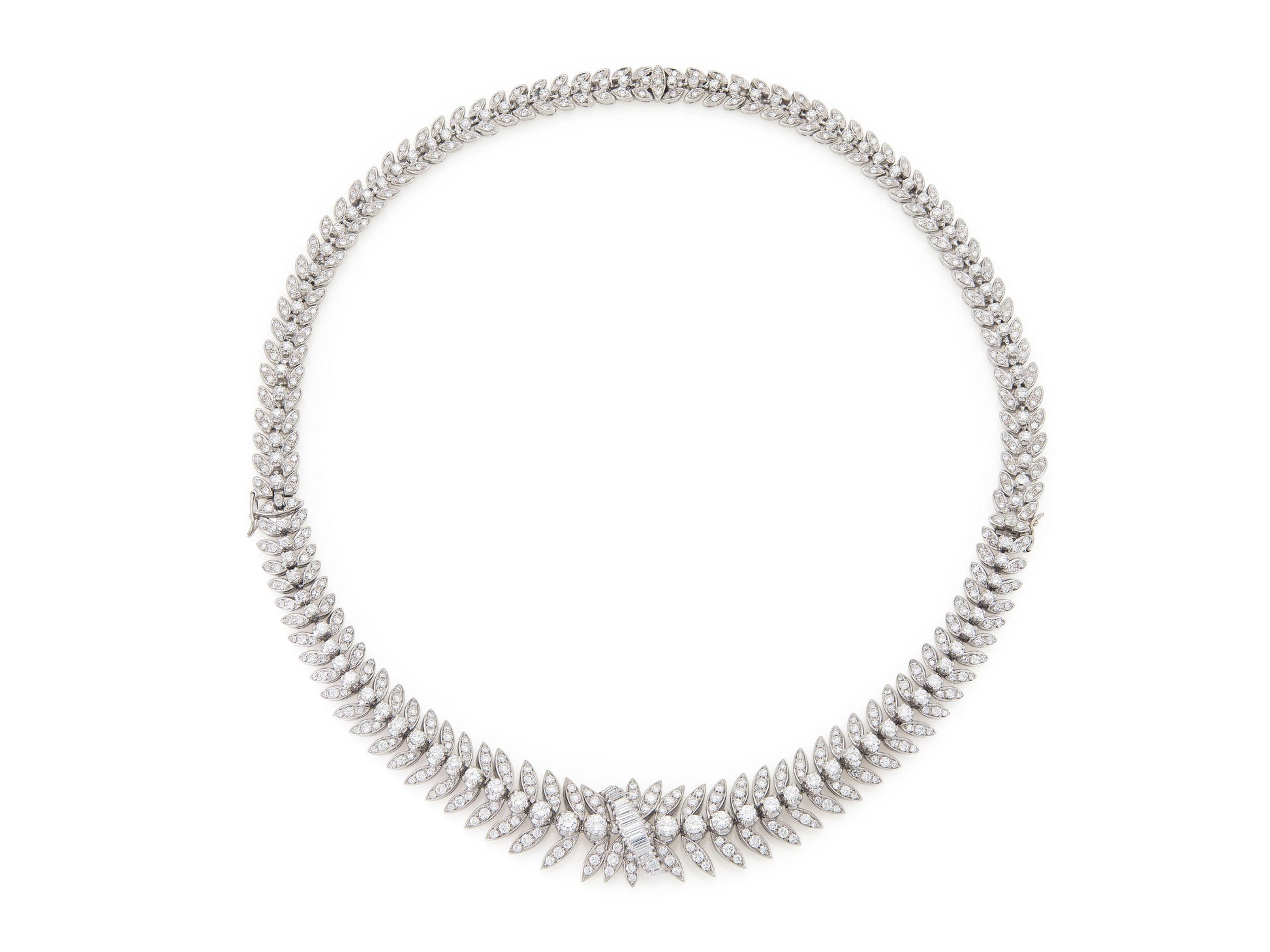 Vintage 1950s 15.00 Carat Diamond Necklace