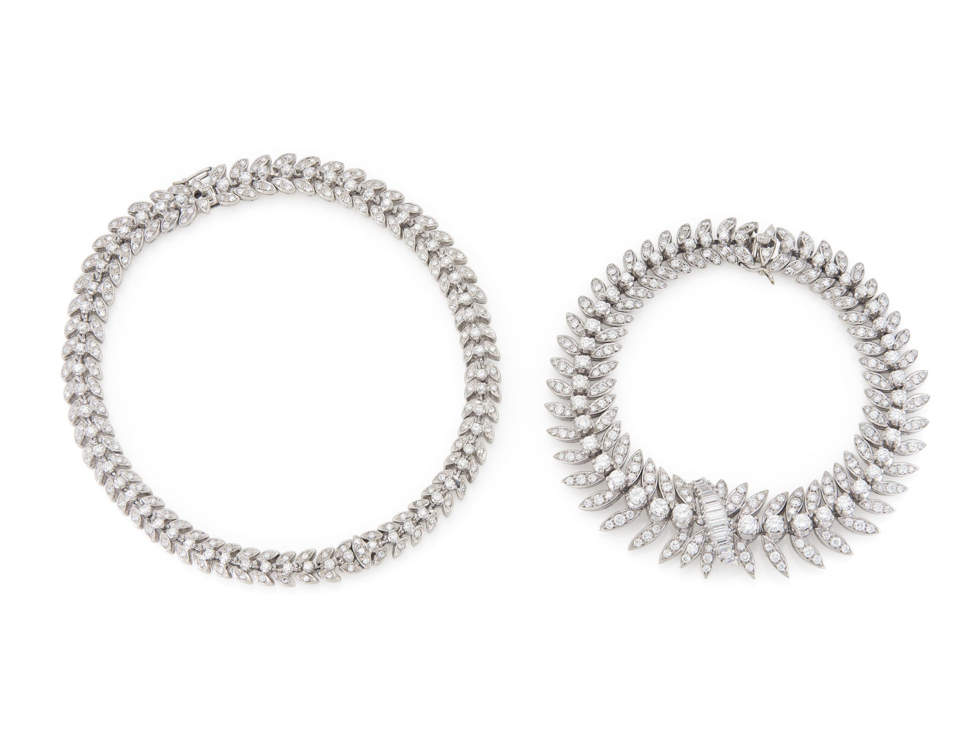 Vintage 1950s 15.00 Carat Diamond Necklace