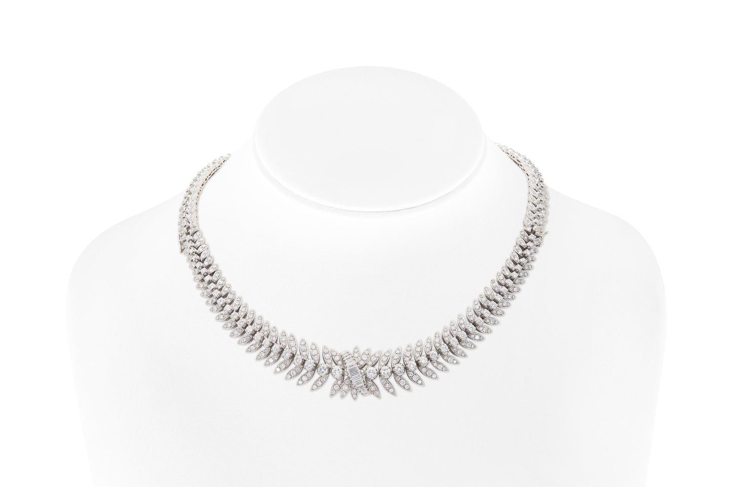 Vintage 1950s 15.00 Carat Diamond Necklace