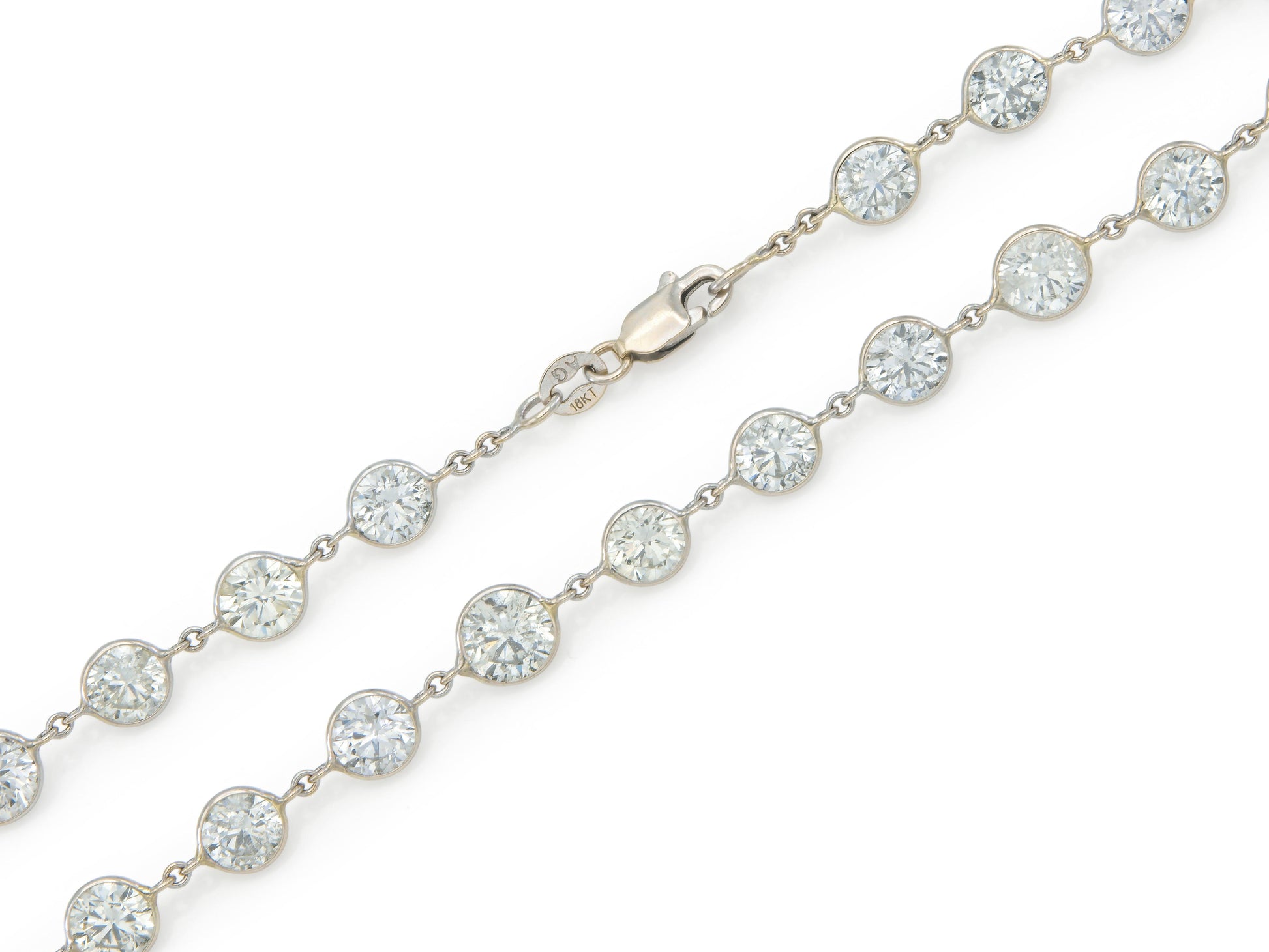 24.76 Carat Diamonds by The Yard Necklace