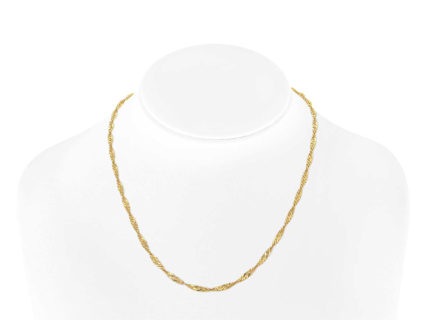 Antique Victorian Gold Curb Link Twist Chain Necklace