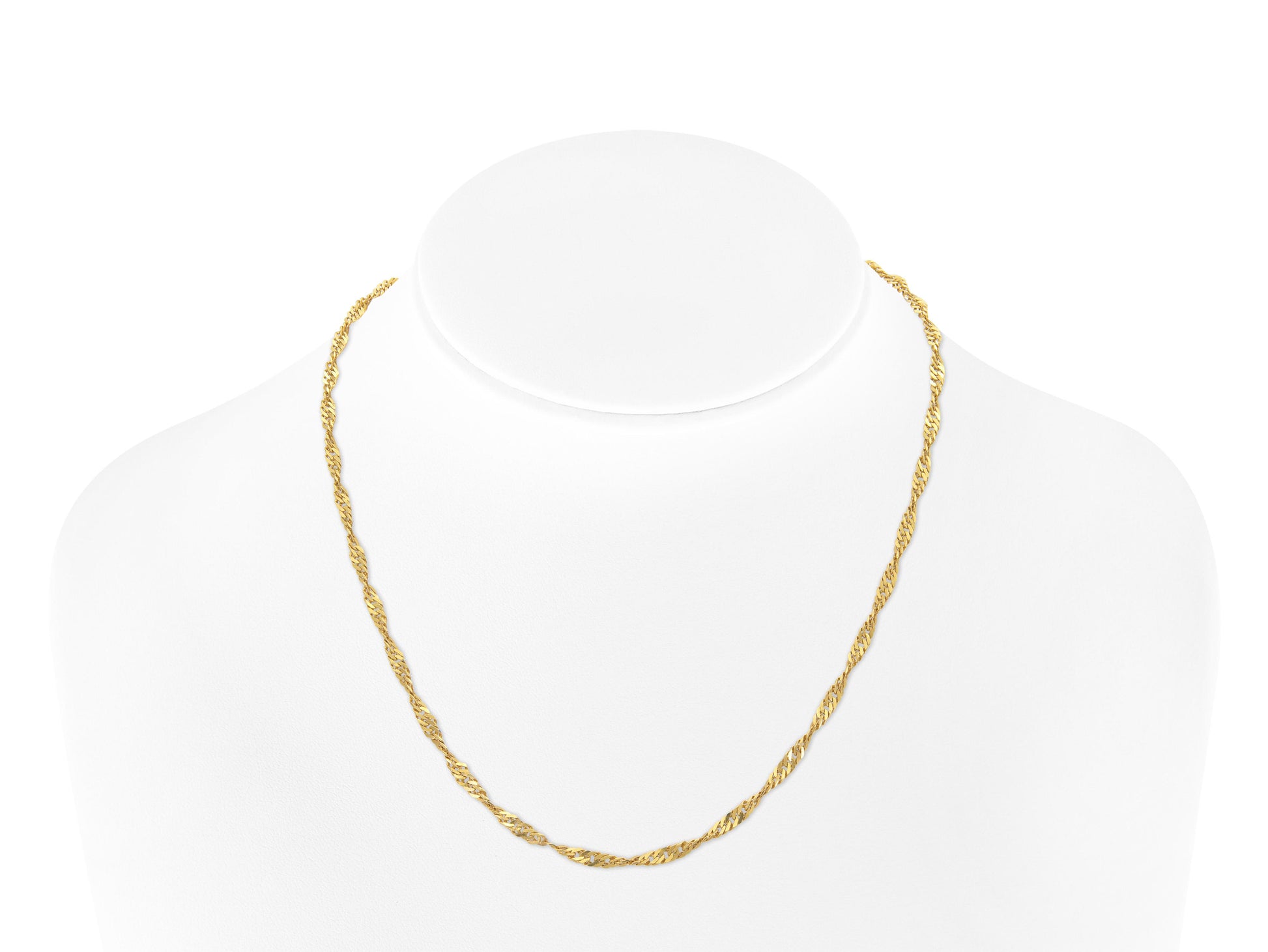 Antique Victorian Gold Curb Link Twist Chain Necklace