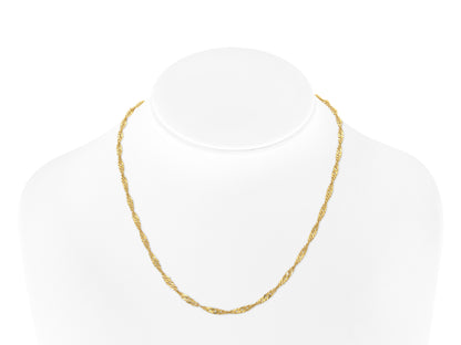 Antique Victorian Gold Curb Link Twist Chain Necklace