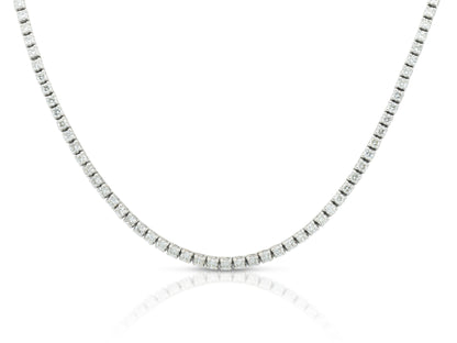 13.46 Carat Diamond Tennis Necklace