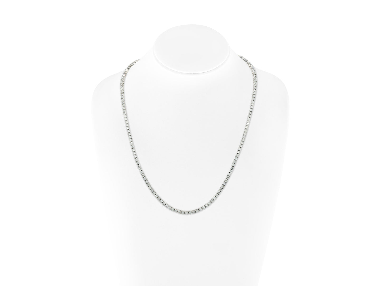 13.46 Carat Diamond Tennis Necklace