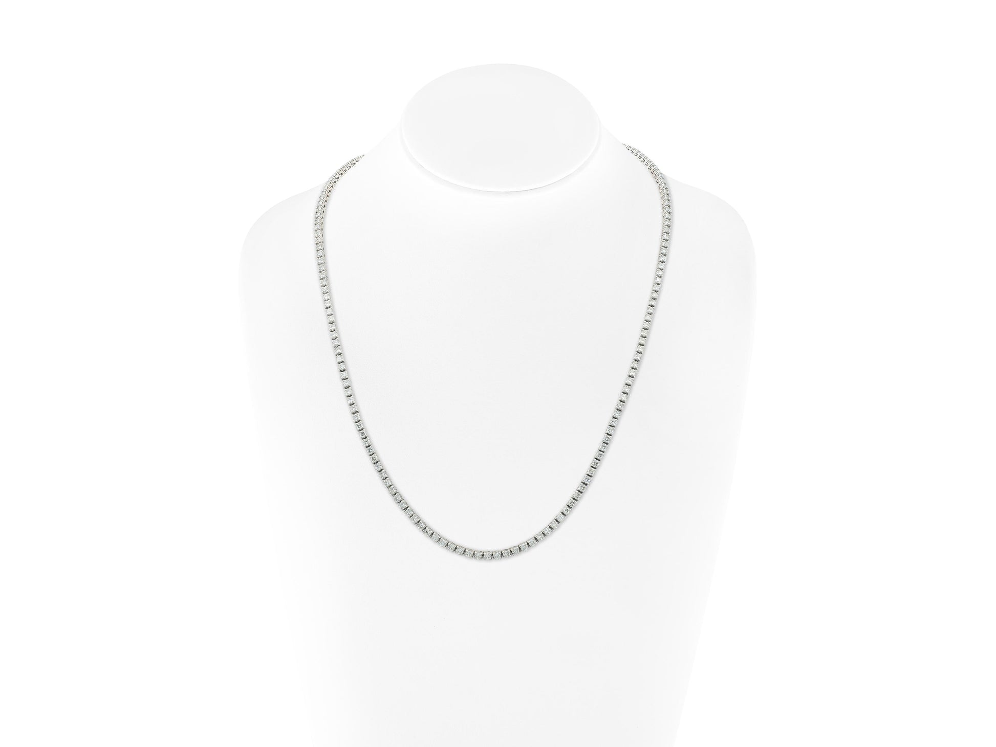 13.46 Carat Diamond Tennis Necklace