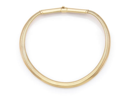 Vintage 1980s Forstner Gold Gooseneck Necklace