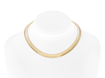 Vintage 1980s Forstner Gold Gooseneck Necklace