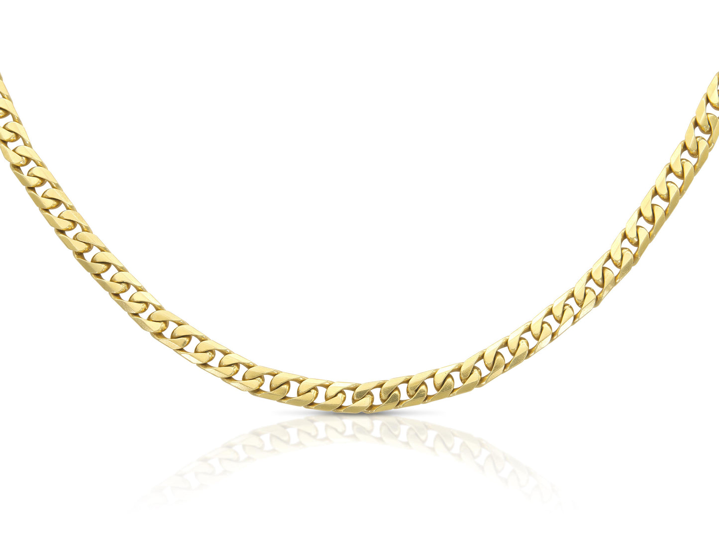 Antique Victorian Gold Cuban Link Chain Necklace