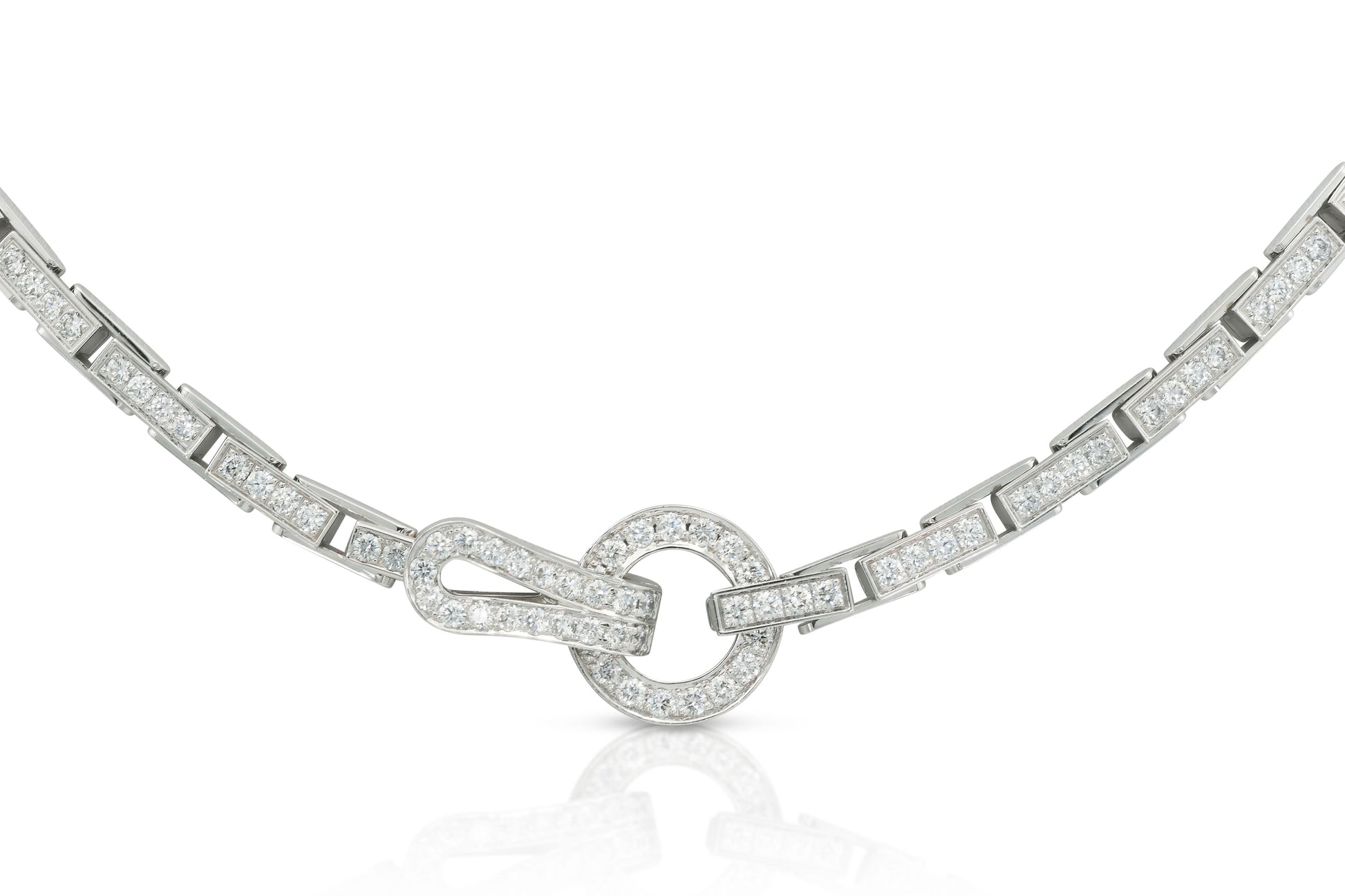 Cartier Agrafe Necklace with Diamonds