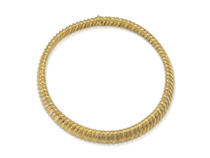 Vintage 1980s Bvlgari Gold Collar Necklace