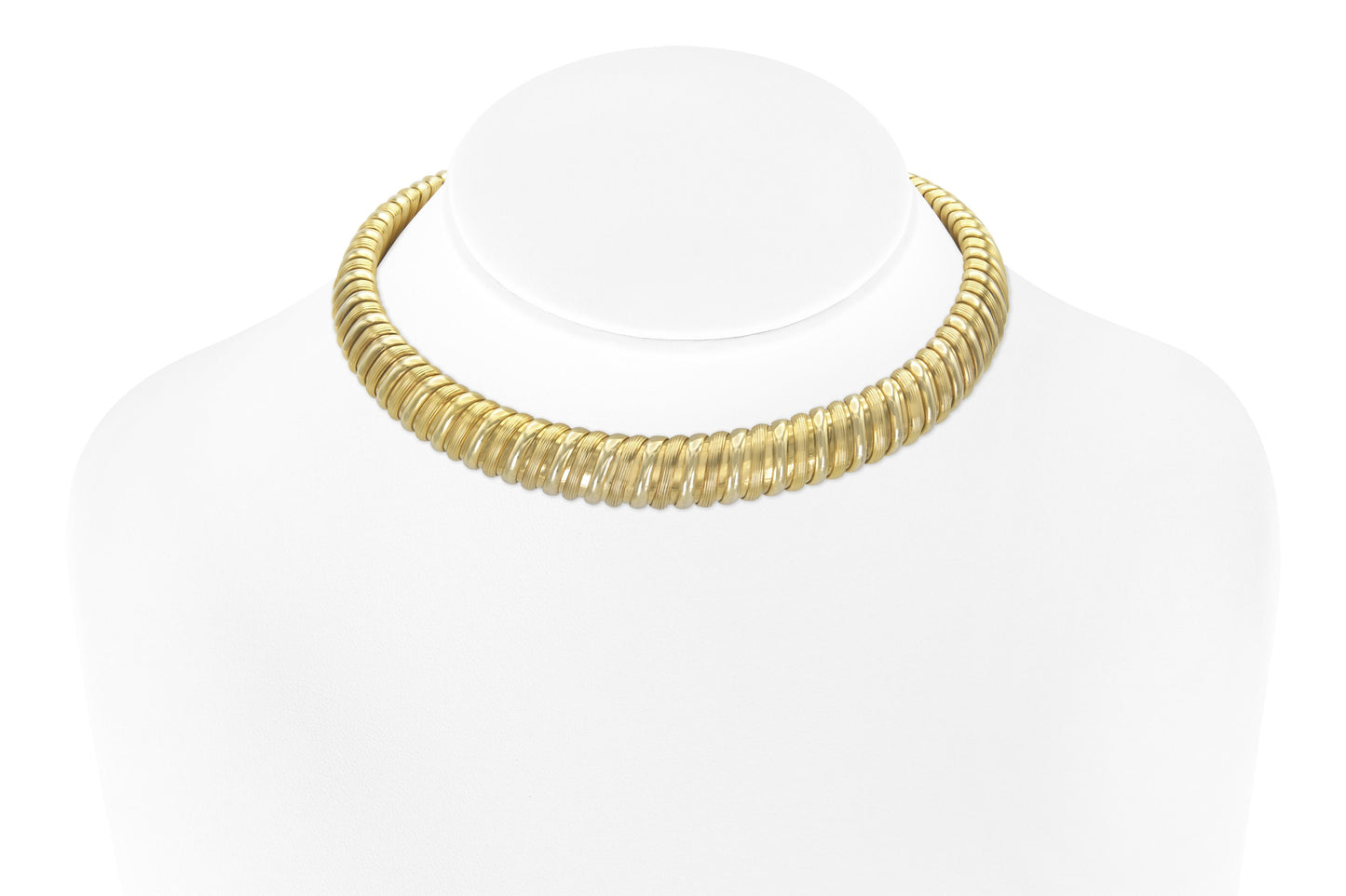 Vintage 1980s Bvlgari Gold Collar Necklace