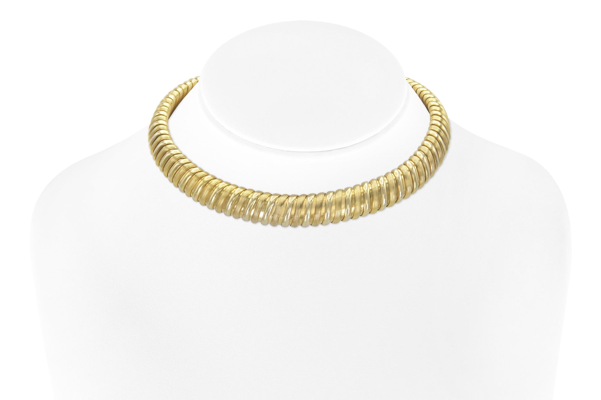 Vintage 1980s Bvlgari Gold Collar Necklace